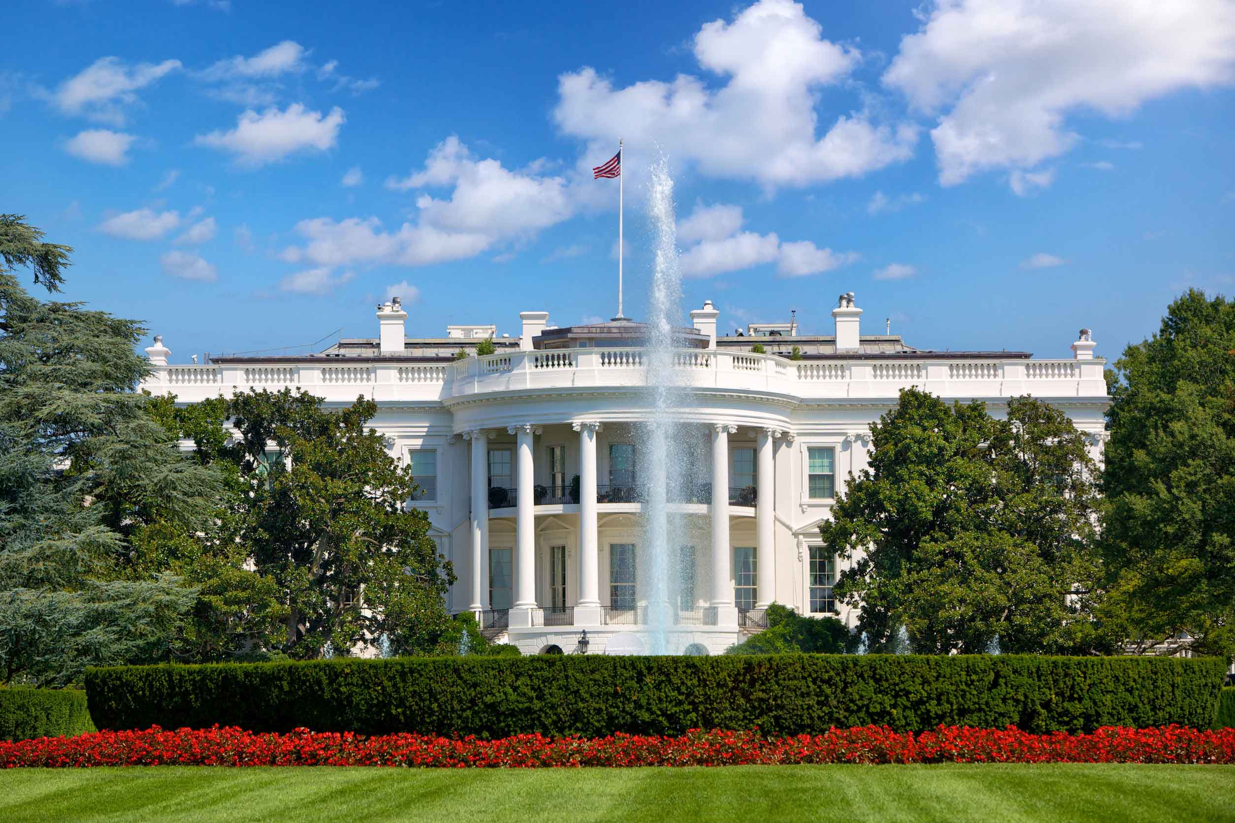 front view of the White House