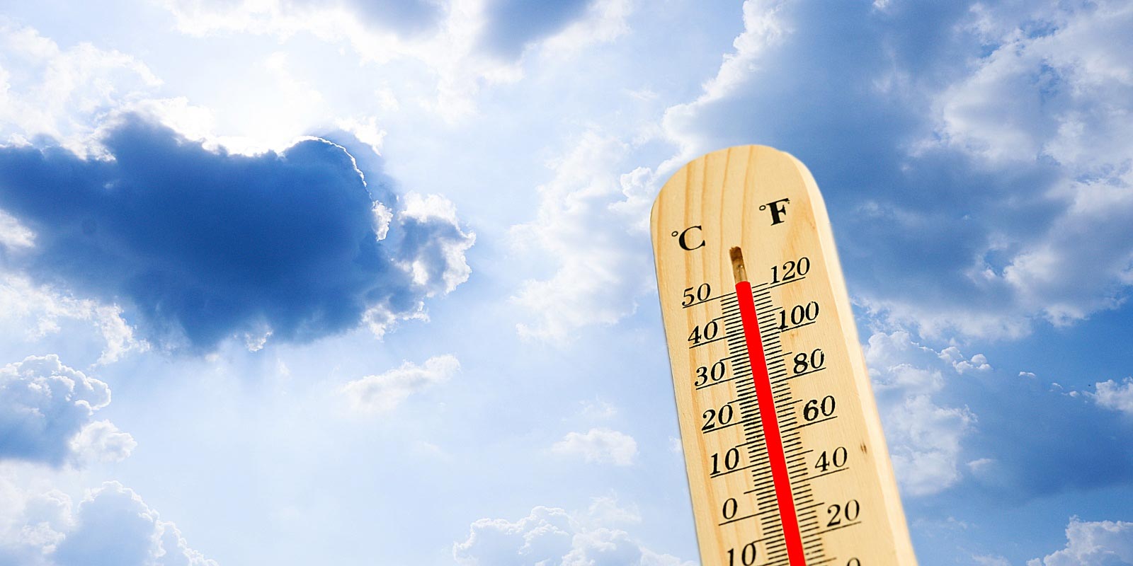 thermometer showing the need for tips on staying cool in the summer heat